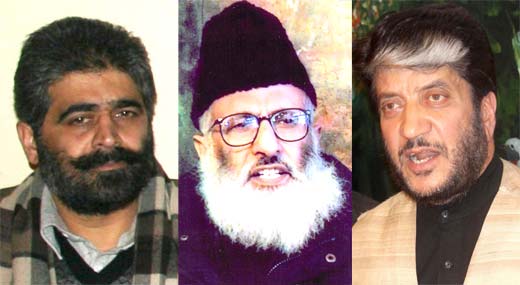 From L to R: Nayeem Khan, <b>Azam Inquilabi</b> and Shabir Shah. - Nayeem-Khan-Azam-Inqilabi-and-Shabir-Shah