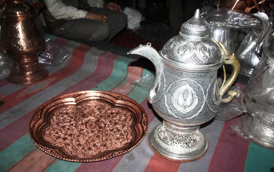 A large number of families give copperware to their daughters as part of the dowry.