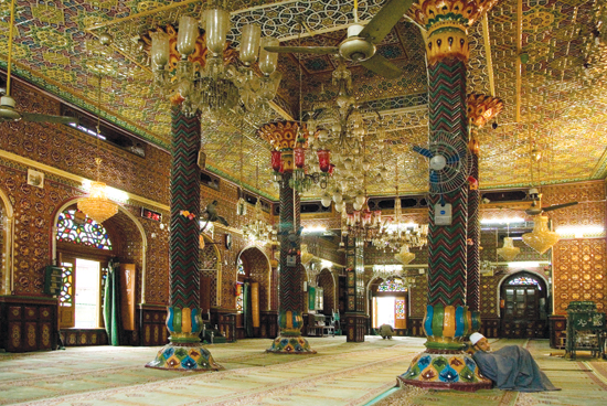 Incredible interior of Khanyar Shrine