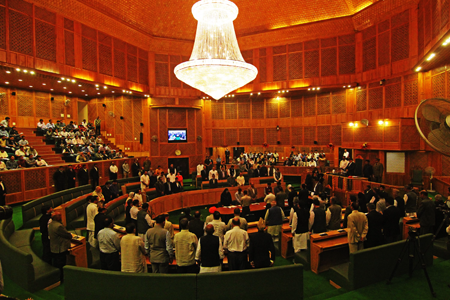 Lawmakers in JK Assembly 