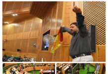 Three youth caught while creating ruckus in Assembly- Photo: Bilal Bahadur
