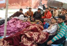 Teachers on Hunger Strike at Press Enclave Srinagar