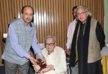 Artist Raza Honoured By Kashmir Cultural Academy