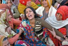 Widow of Hemraj Singh mourning the brutal slaying of her husband