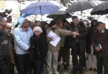 Members of the International Court of Arbitration visiting the Kishanganga proposed dam site in Gurez in February 2012, their last visit to the controversial project.