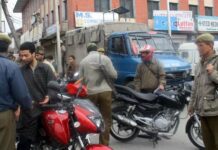 Crackdown Against Bikers In Srinagar