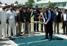 Omar Inaugurates Sher-i- Kashmir T-20 Tournament