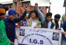 Kashmiri Sikh Students Protest Sajjan’s Accquital
