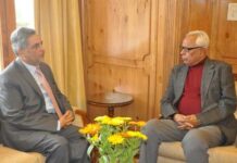 Chairman J&K Bank Meets Governor