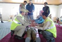 First Aid Training To Civil Defence Vounteers By USA Experts At Kargil