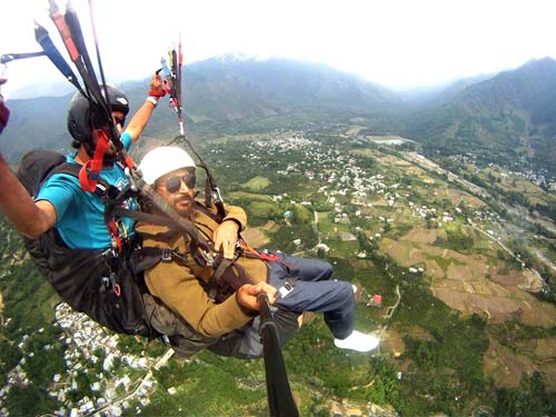 Image result for Paragliding in Srinagar
