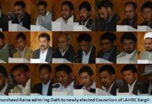 Raina Administers Oath To Newly Elected Councilors Of LAHDC Kargil