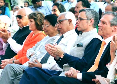 NN Vohra, Omar Abdullah and Steiner at Zubin Mehta’s concert
