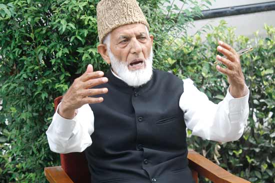 The government has imposed strict curfew whenever Syed Ali Geelani has called for a peoples’ march. File photo : Yasir Muhammad