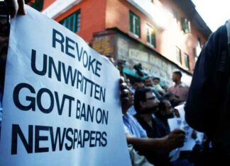 Press curfew