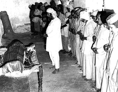 Funeral of Zulifkar Ali Bhutto inside central jail Rawalpindi.