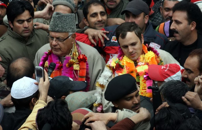The father-son duo during 2008 Assembly elections. 