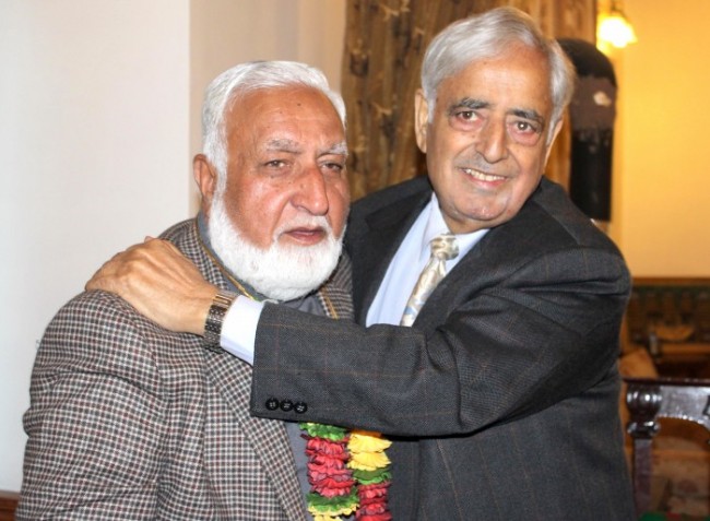Shiekh Ghulam Rasool with Mufti Mohammad Sayed