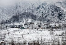 Fresh Snowfall in North Kashmir’s Gurez Sector