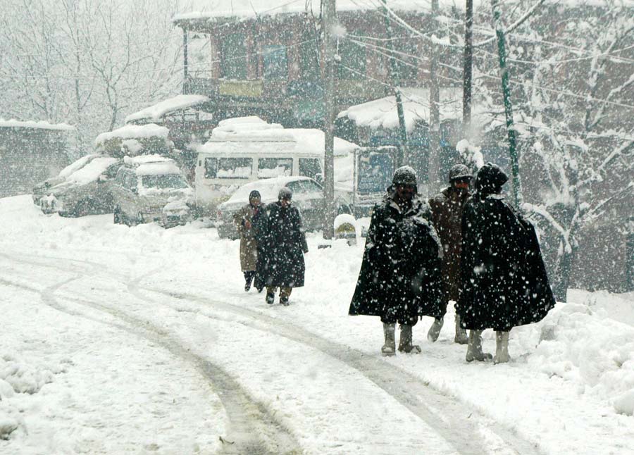 Lastly, Contemporary Snowfall Blankets Kashmir, Regular Life Disrupted