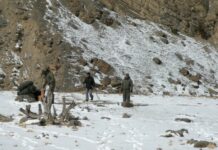 NDMA expert team lands at the landslide site in Zanskar, conducts analysis