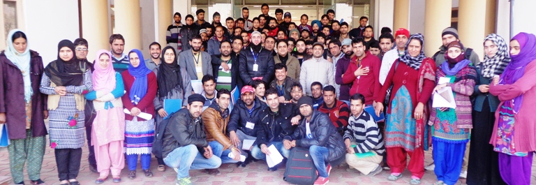 Trained aspirants pose for a group photopgraph aftter veldiction