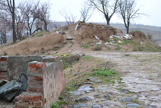 Remains of dreaded Hanwari camp in Charar-i-Sharief