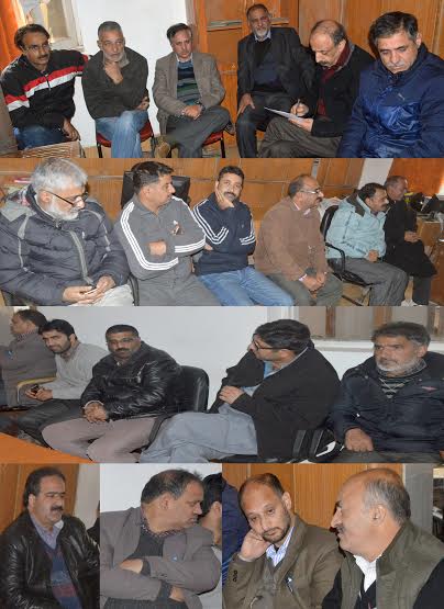 The condolence meeting held in remembrance of editor Ved Bhasin who left this world late Thursday evening in Jammu. He was founder of Kashmir Times. (KL Image courtesy: Qazi Irshad)