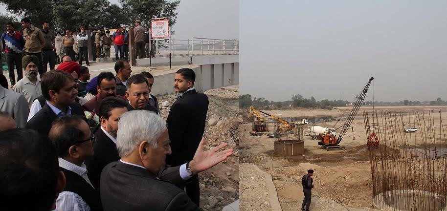 CM Monday toured Jammu city to take firsthand appraisal of various ongoing projects. He directed completion of critical projects within fixed timelines.