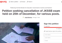 JKSSB ‘Mass’ Copying: Aspirants Register Online Petition for Re-Examination