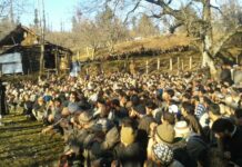 Rasheed Leads Funeral of Handwara Kid Who was Murdered in Punjab