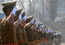 Bomb Threat at Jammu’s Republic Day Venue Proves Hoax Jammu and Kashmir paramilitary soldiers march during the full dress rehearsal for the Republic Day parade in Srinagar, on Sunday 24 January 2016. PHOTO BY BILAL BAHADUR