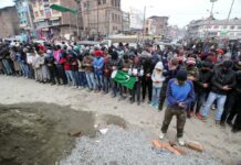 Protests, Clashes in Pulwama and Srinagar; Masked Youth Hold Prayers in Absentia