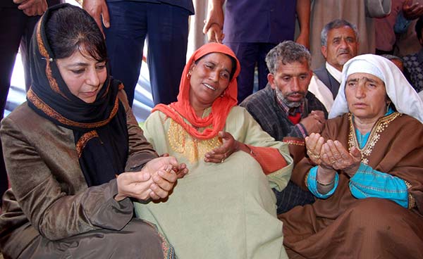 To grieve, Mehbooba would join families whose kith and kin were consumed by conflict.