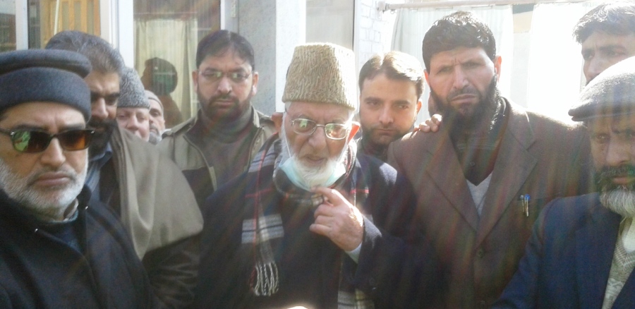 Hurriyat (g) leader stepping out for Delhi check-up.