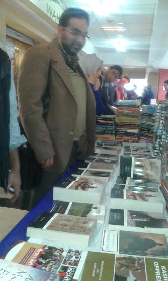 Dr Maroof Shah at the two-day 'Book Fairand Literary Meet' at Sangarmal, Srinagar.