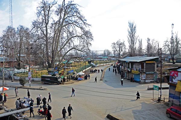 A view of Pulwama square.