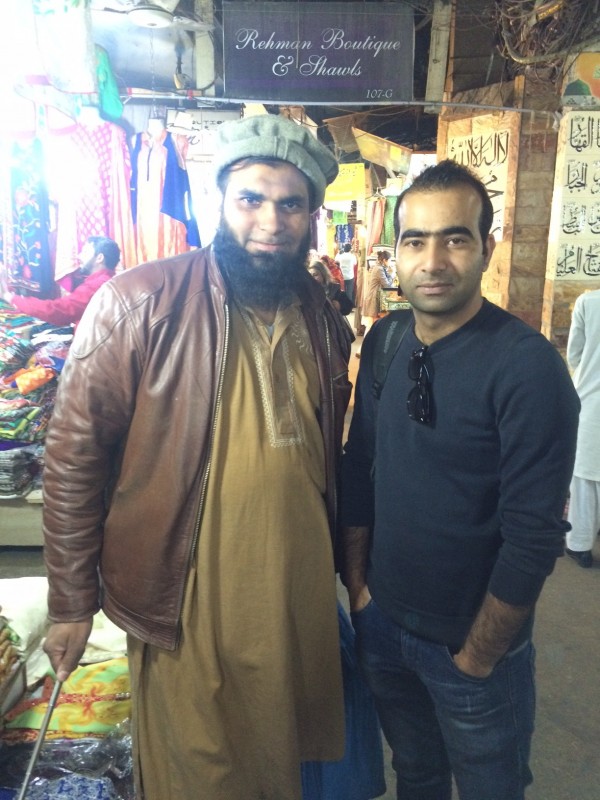With Sheraz Khan at Liberty Market, Lahore.