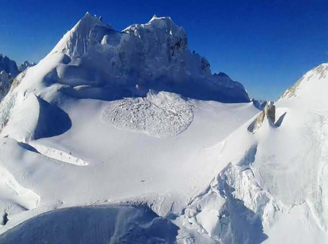 Snow avalanche in Siachen, a file KL Image.
