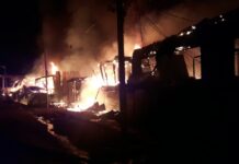 Massive Fire Damages Three Houses in South Kashmir