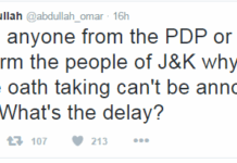 Oath Ceremony: Restive Omar wants a Date; Mehbooba Reaches Fairview