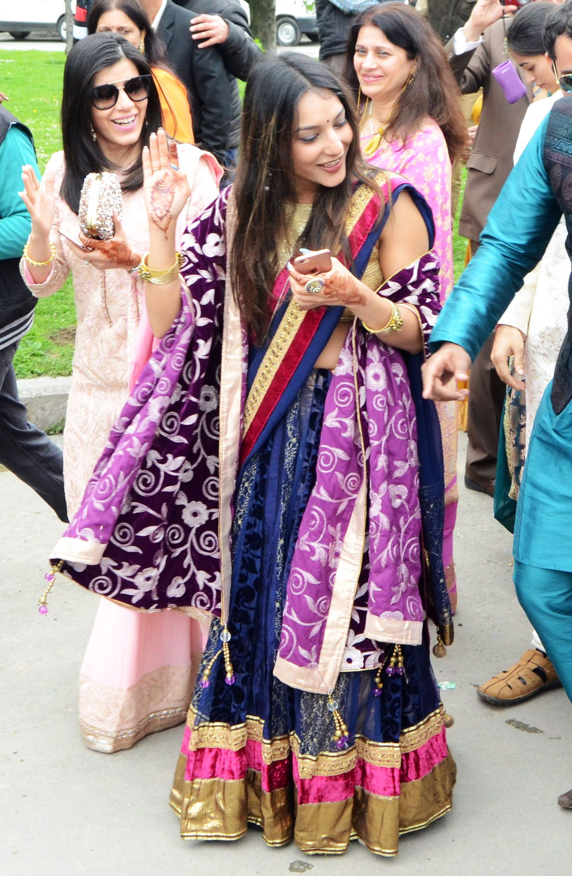 Unique scenes unfolded at the banks of world famous Dal Lake in Srinagar on Wednesday when Kashmiri Pandit families living outside performed marriage of their wards here amid much fanfare. PHOTO BY BILAL BAHADUR
