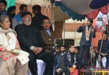 Ambika Soni, Mir Address Congress Rally in Srinagar