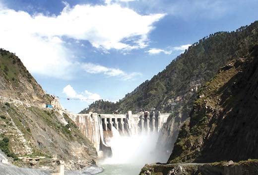 Baglihar-Dam-Front-View
