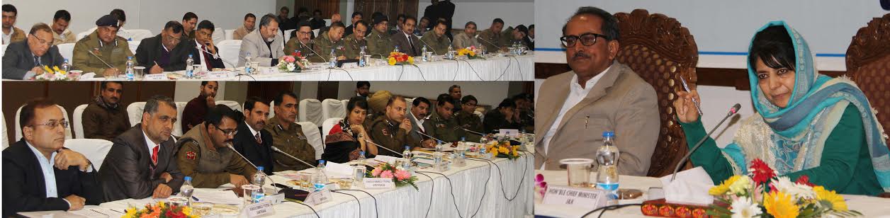 CM Mehbooba Mufti's first official meeting in SKICC in Srinagar