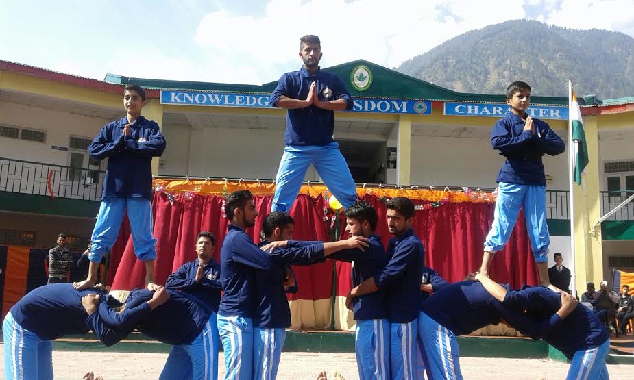 A martial Art Camp for boys at Army Public School Pahalgam on 18 Oct 2015 (Sunday.) (KL Image: PRO Defence Srinagar)