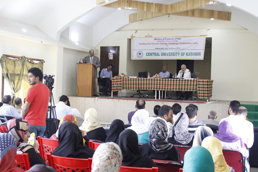 Ajai Malhotra delivering a lecture on May 11, 2016.