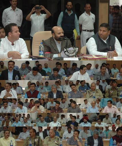 J&K Health Minister, Bali Bhagat, chaired DDB meet of Kishtwar on May 17, 2016. (KL Image: Information Department)