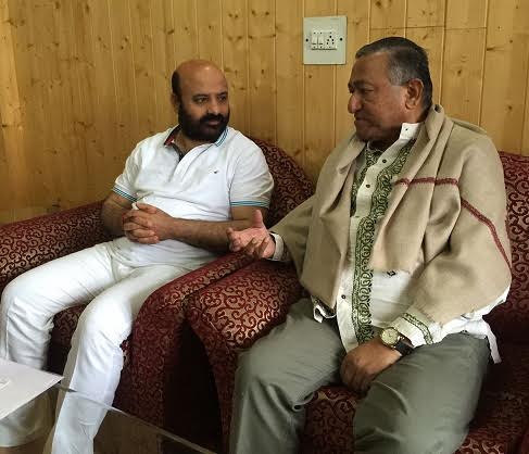Bangaldesh Press Minister in its Delhi HC with JK Health Min Bali Bhagat on May 24, 2016