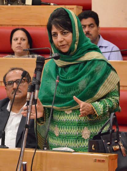 CM Ms Mehbooba Mufti in Legislative Council.